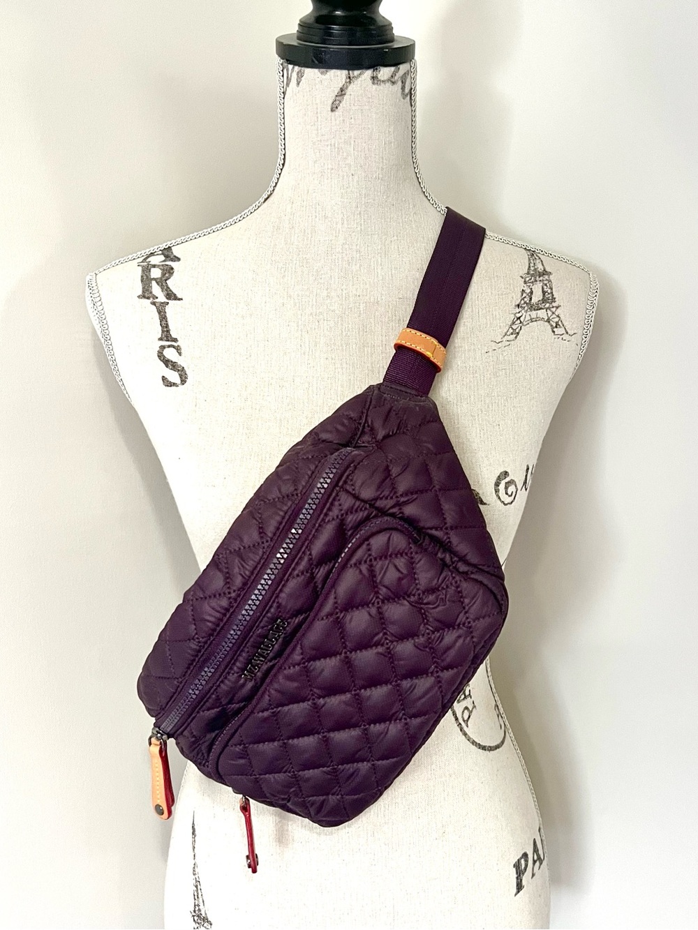 Mz Wallace Raisin Metro Sling Bag